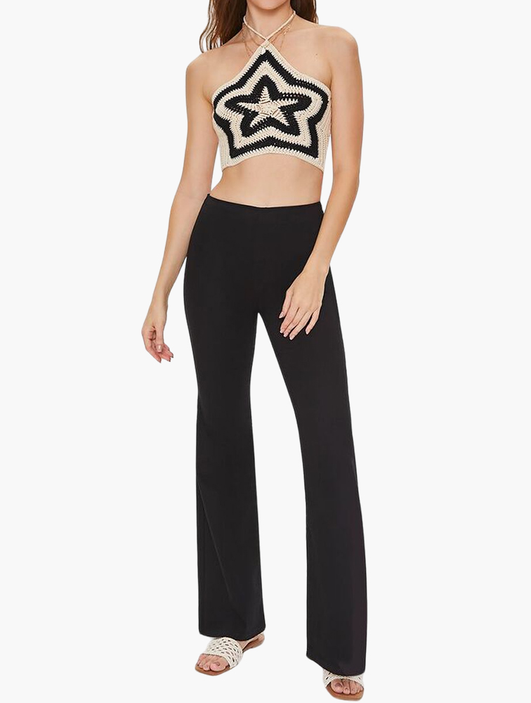 MyRunway | Shop Forever 21 Black High Rise Flare Pants for Women
